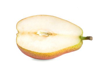 Slice Pear an isolated on white background