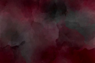 Obraz na płótnie Canvas Dark burgundy, wine color watercolor background. Dark red luxury background.
