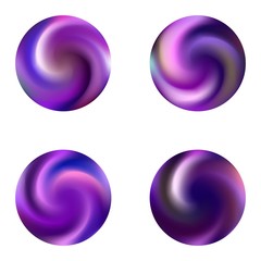 Collection of round blurred backgrounds.