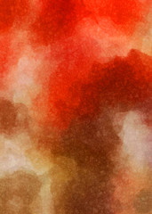 Watercolor painted background. Abstract Illustration wallpaper. Brush stroked painting. 2D Illustration.