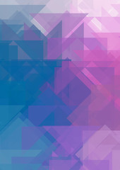 Overlapping design with triangles background. Abstract geometric wallpaper. Geometrical colorful triangular shapes.