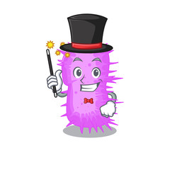 An attractive Magician of acinetobacter baumannii cartoon design