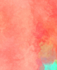 Watercolor painted background. Abstract Illustration wallpaper. Brush stroked painting. 2D Illustration.