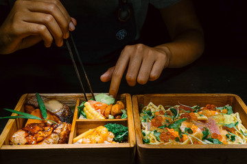 chef preparing food in restaurant