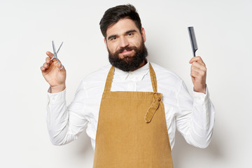young man with a knife