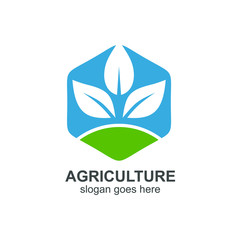 Fototapeta premium Agriculture leaves logo design vector