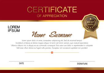 certificate template, warranty, vector design