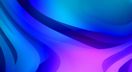 Abstract background with colorful gradient. Vibrant graphic wallpaper with stripes design. Fluid 2D illustration of modern movement.