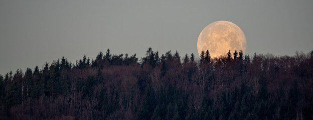Vollmond 2020 Abril bei Rietheim Weilheim Baden-Württemberg © Volker Loche