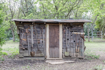 Historic Rural Barn in Silicon Valley. Barron Park, Santa Clara County, California, USA.

