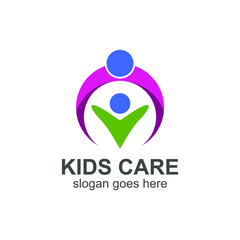 Kids care and health logo design