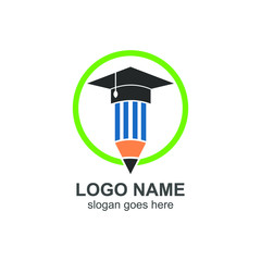Education and knowledge logo design vector