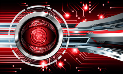 cyber eye circuit future technology concept background