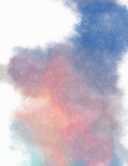 Watercolor painted background. Abstract Illustration wallpaper. Brush stroked painting. 2D Illustration.