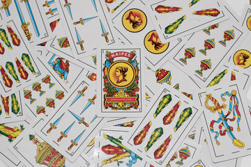 Cartas de la baraja española clásica 