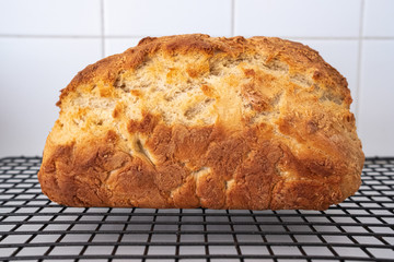 freshly baked bread loaf