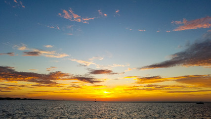 Obraz premium Sunset over Lake Michigan