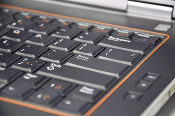 Obraz premium The laptop PC isolated on background