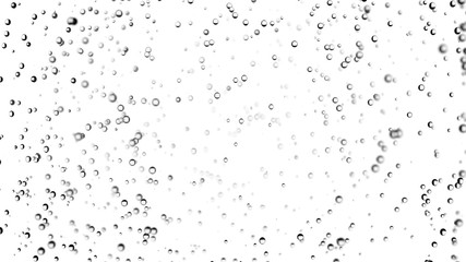 Sparking soda bubbles. 3D rendering