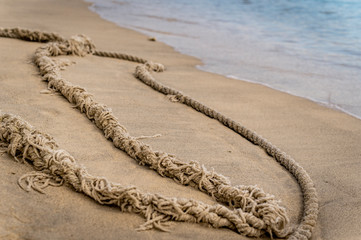 Old stowage on the beach