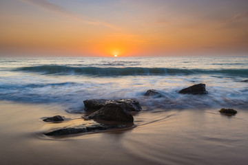 Soft Sunrise Seascape with some light cloud
