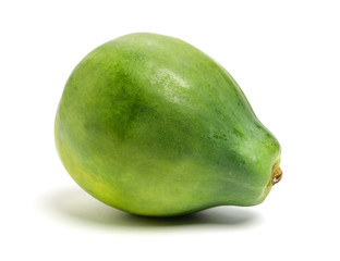 Papaya fruit isolated on a white background