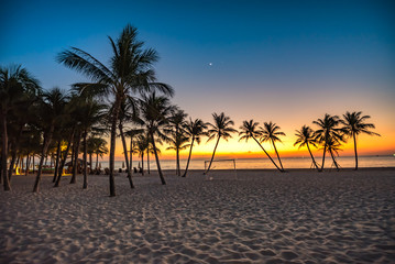Fototapeta na wymiar Phu Quoc Island Coastal Scenery During Sunset, Vietnam, a Popular Tourism Destination for Summer Vacation in Southeast Asia, with Tropical Climate and Beautiful Landscape.