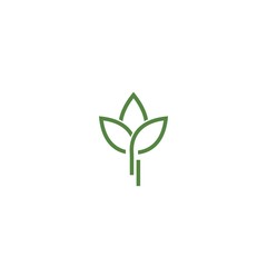 Green garden green leaf ecology logo