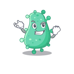 A dazzling agrobacterium tumefaciens mascot design concept with happy face