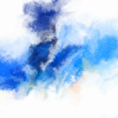 Watercolor painted background. Abstract Illustration wallpaper. Brush stroked painting. 2D Illustration.