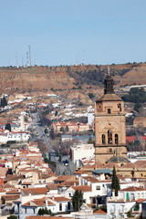 Obraz premium scenic panoramic view of the city of guadix spain