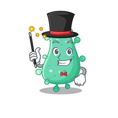 An attractive Magician of agrobacterium tumefaciens cartoon design