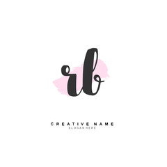 R B RB Initial logo template vector. Letter logo concept