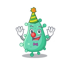 cartoon character design concept of cute clown agrobacterium tumefaciens