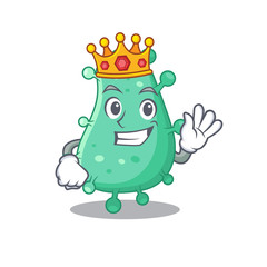 A Wise King of agrobacterium tumefaciens mascot design style