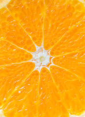 Closeup of orange textured background