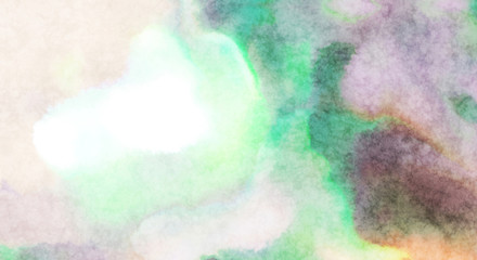 Watercolor painted background. Abstract Illustration wallpaper. Brush stroked painting. 2D Illustration.