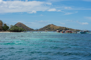 Panoramic view of a beach in palawan, philippines
