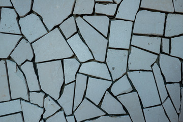 stone pavement on the sidewalk