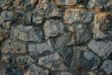 stone wall made of several stones