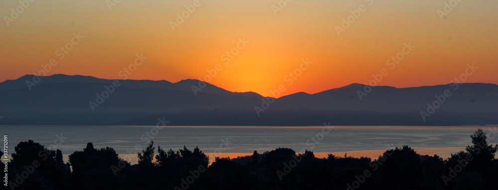 Wall mural corfu morning