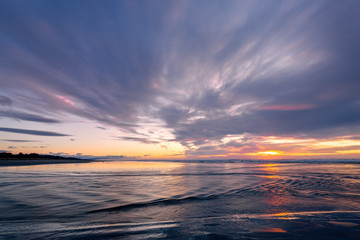 Fototapeta na wymiar Sunset at a Rocky Northern California Beach