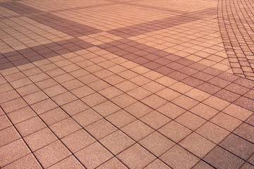 Fototapeta premium Paving slabs laid on a city square.