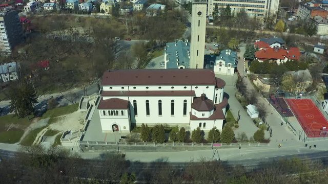 The Church of the Intercession of the Blessed Virgin is a cult building in Lviv, in the historical locality of Lychakiv, in the form of a basilica with a high Campanile tower. 