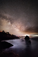 The Night Sky at a Northern California Beach