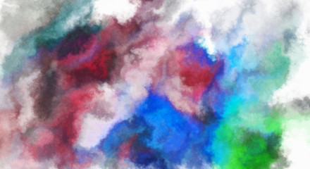 Watercolor painted background. Abstract Illustration wallpaper. Brush stroked painting. 2D Illustration.