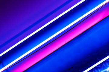 Linear neon lights