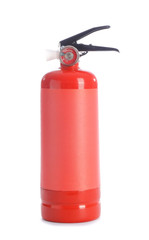 Fire extinguisher on white background