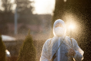 Cleaning and disinfection amid the coronavirus epidemic.