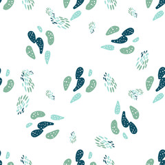 Colorful abstract geometric, shape hand-drawn pattern